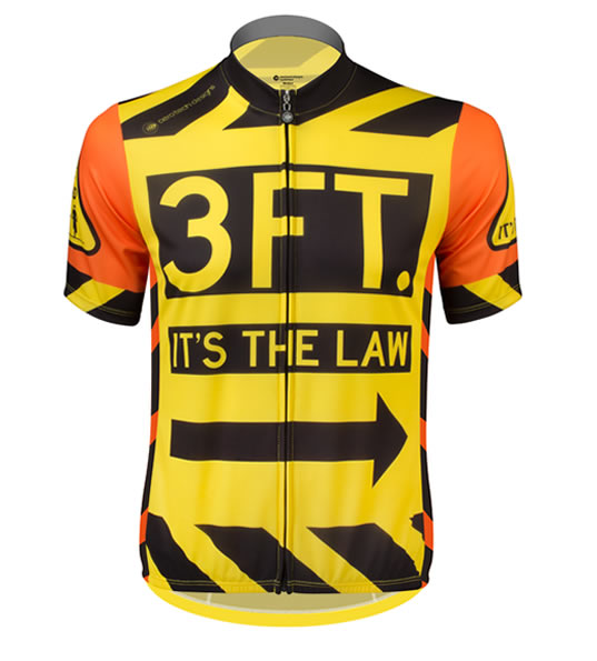 Safety Cycling Jersey | 3 Feet It's the Law | Classic Cut | Relaxed Fit Questions & Answers