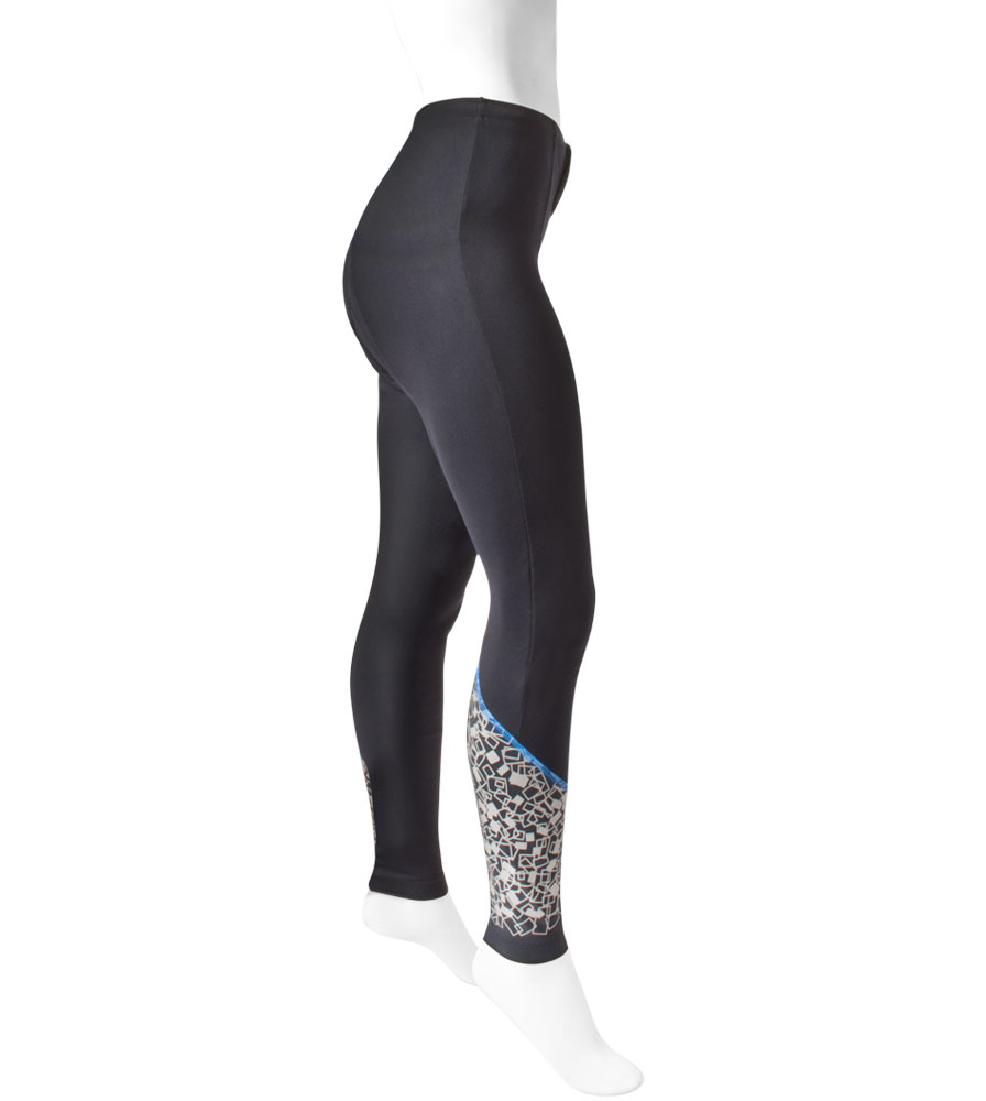 Aero Tech Women's Shattered Glass 3M Reflective Supplex  PADDED Cycle Tights Questions & Answers
