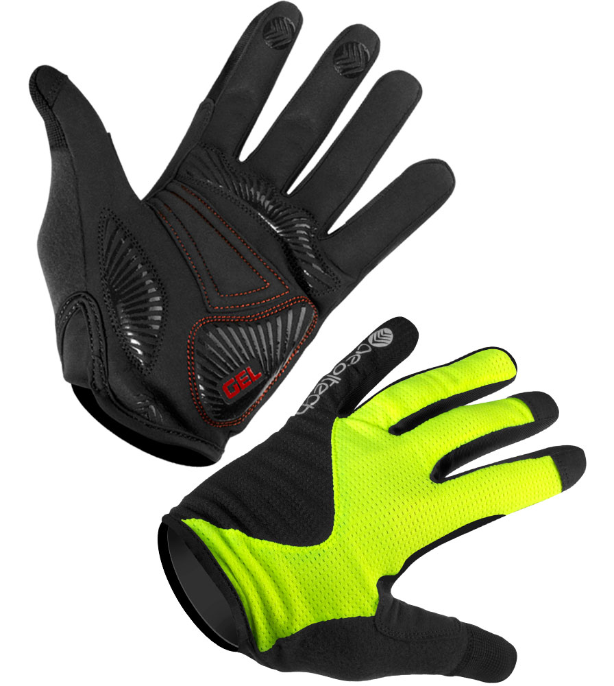 Enduro MTB Gloves | Hi-Viz Lightweight Full Finger Glove | Gel Padded Palm Questions & Answers