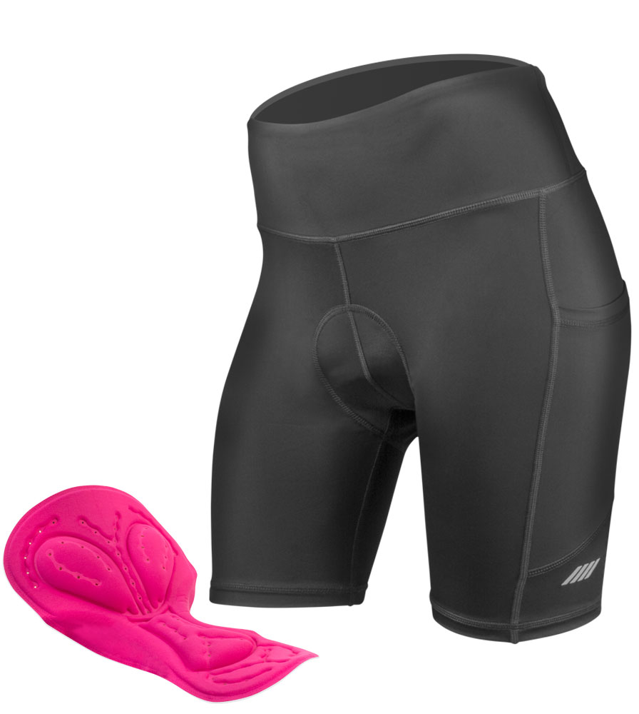 Women's 3D Gel Padded Cycling Shorts | Soft Wide Waist Band | Pockets Questions & Answers