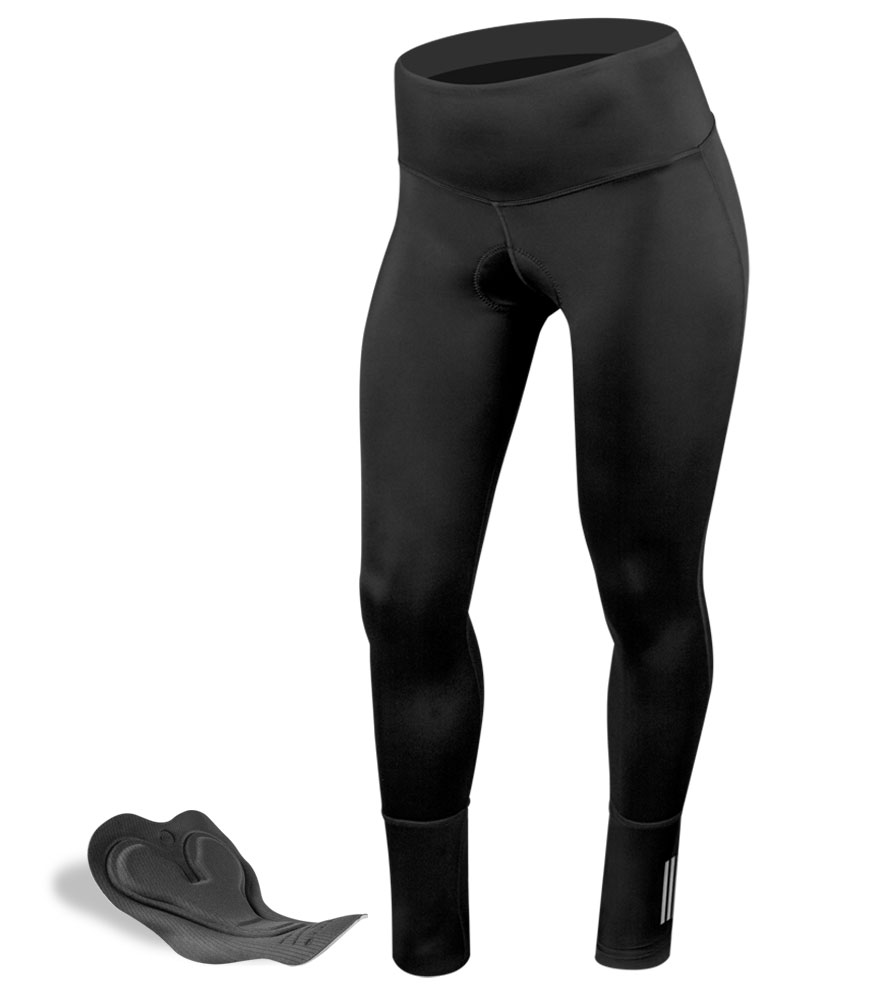 Women's Black Compression Century Padded Cycling Tights Questions & Answers