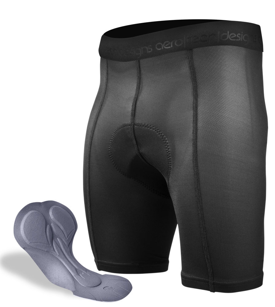 Aero Tech Men's Elite Air Gel PADDED Cycling Underwear - Liner Short Questions & Answers