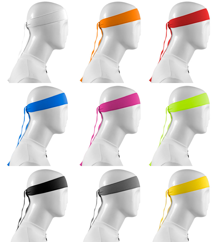 Rush Cycling Headband | Tie Sweatband | Lot of Colors | Made in USA Questions & Answers
