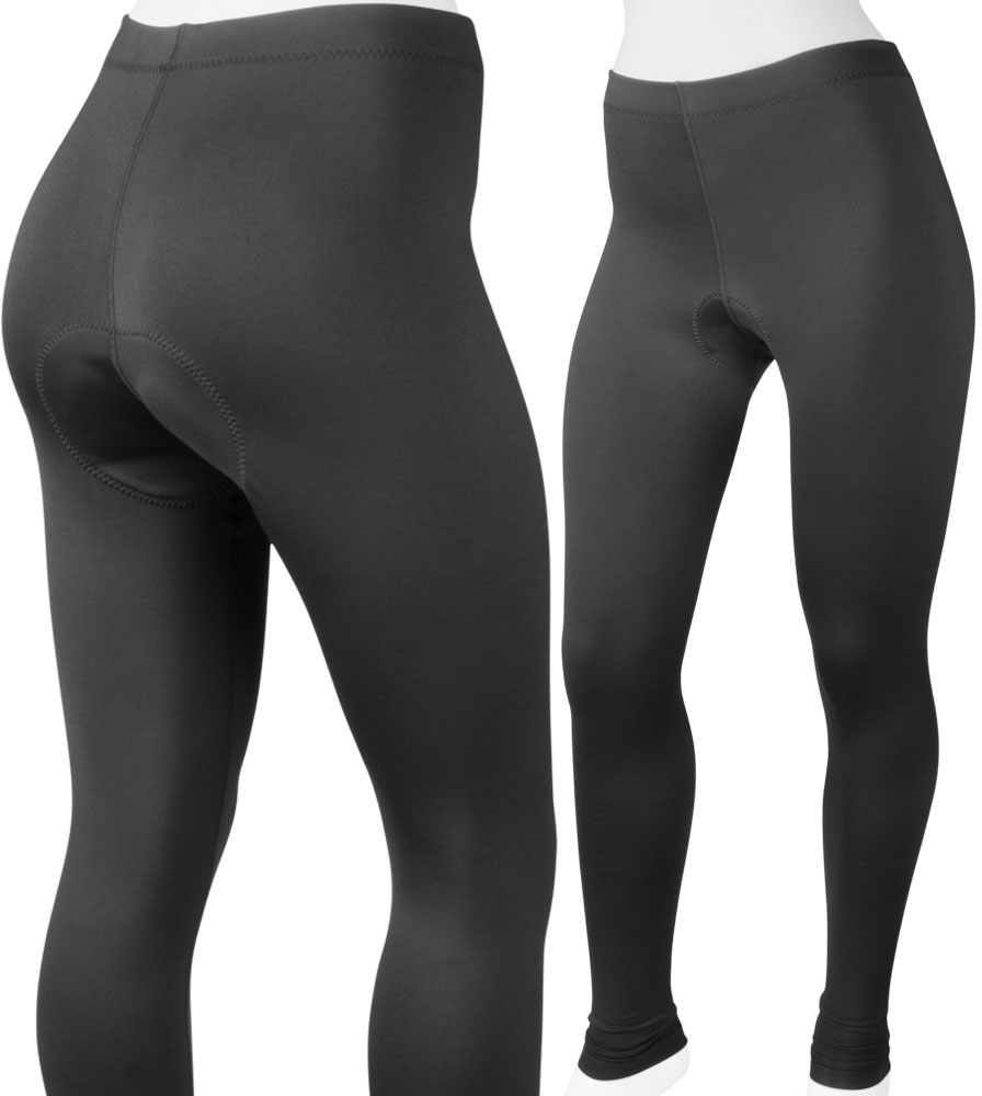 Women's USA Classic | Black Stretch Fleece Padded Cycling Tights Questions & Answers