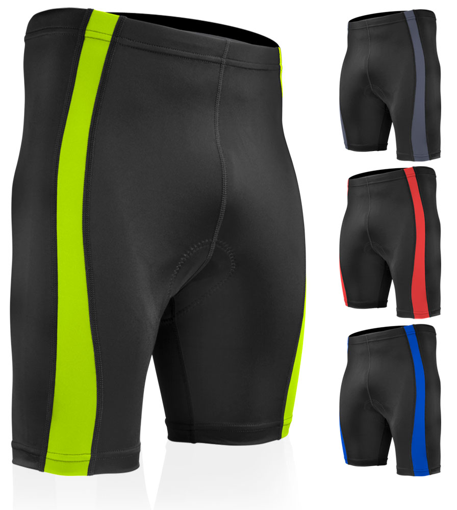 Men's Swift Padded Cycling Shorts | Color Accent Mid Distance Short Questions & Answers