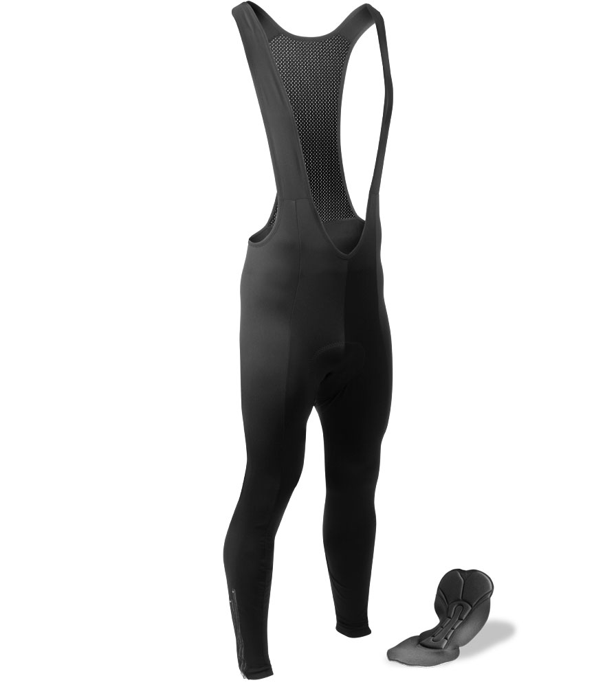 Aero Tech Men's Bib Tights - Thermal Stretch Fleece PADDED for Cycling Questions & Answers