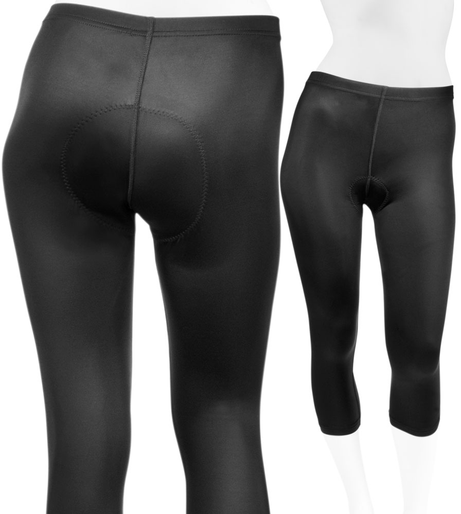 What is the SPF rating on the Classic Padded Cycling Capris?