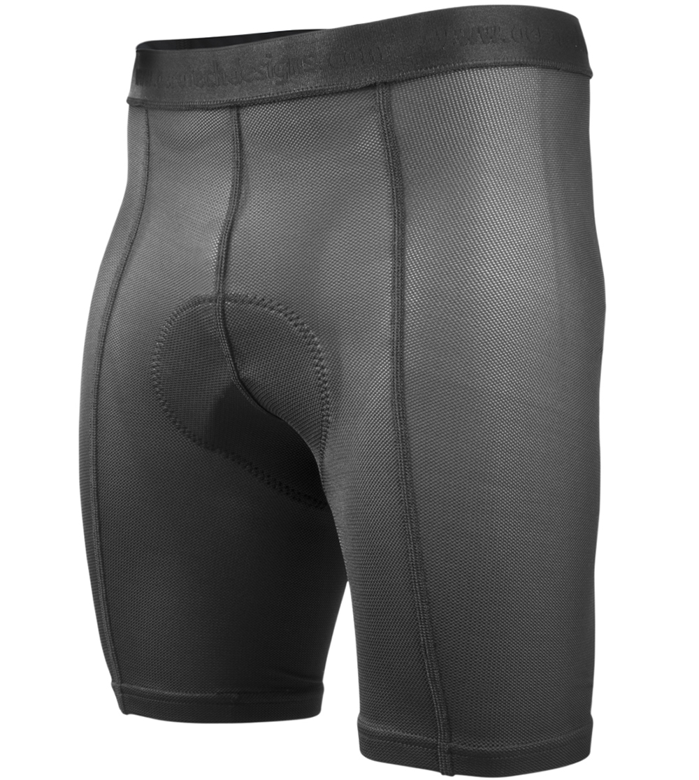 Aero Tech Men's PADDED Bicycle Touring Underwear - Under Liner Short - Thin Pad Questions & Answers