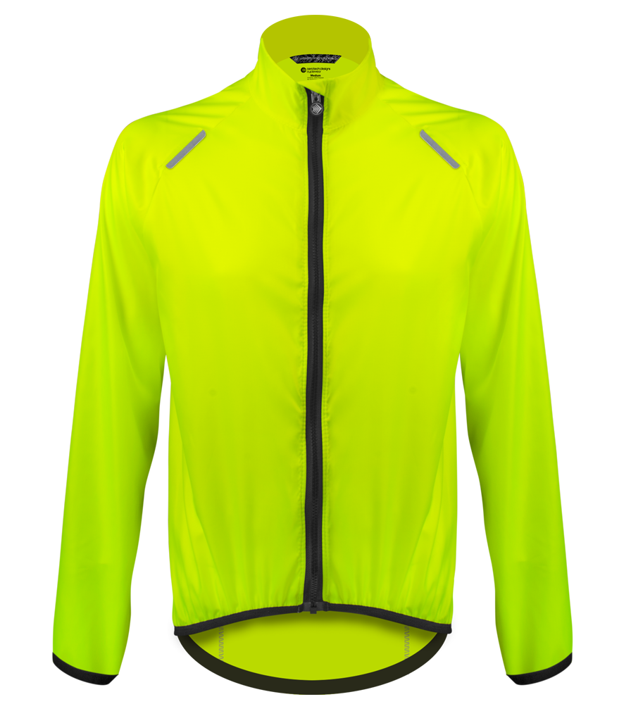 Men's USA Classic Safety Yellow Windbreaker Bike Jacket Questions & Answers