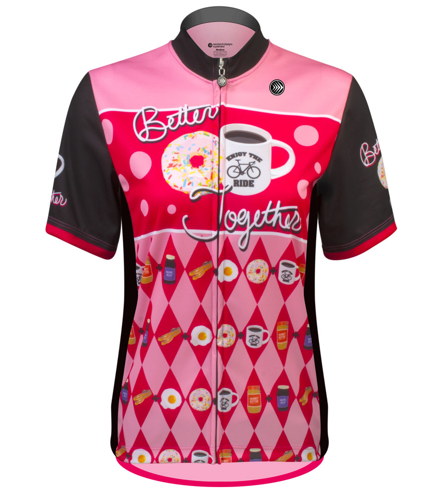 Aero Tech Women's Empress Jersey - Better Together - Pink - Tandem Cycling Jersey Questions & Answers
