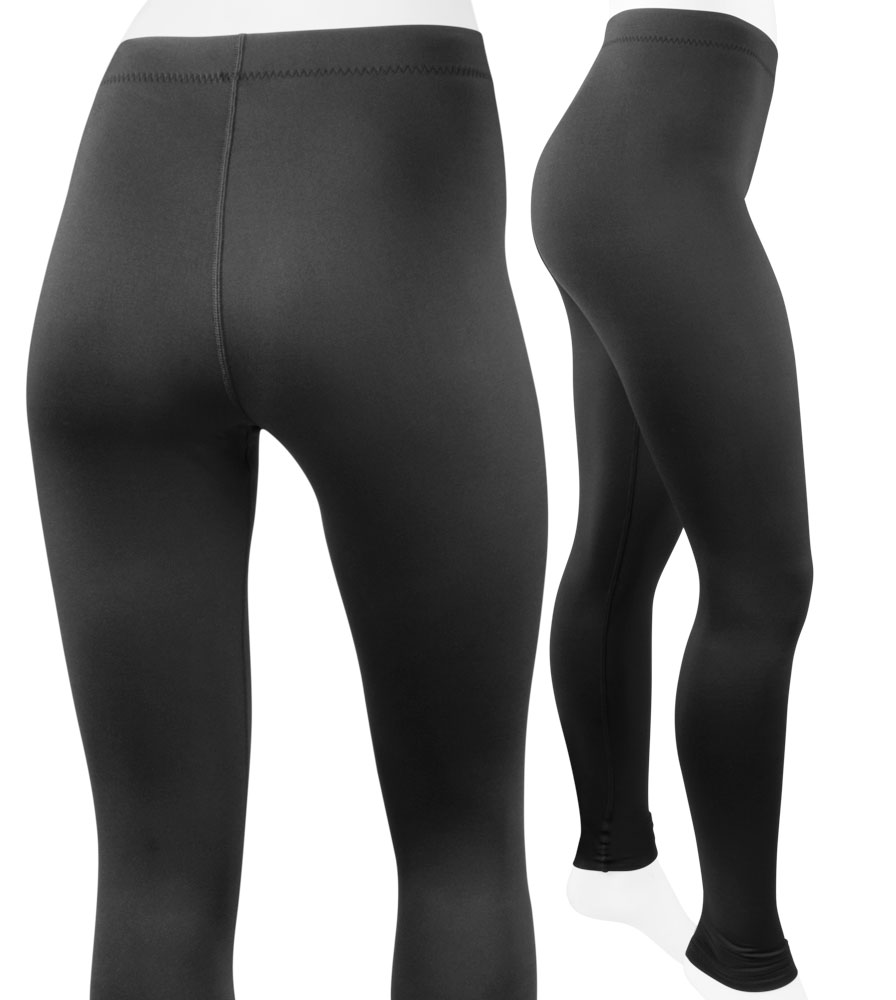 Women's USA Classic | Black Stretch Fleece Unpadded Workout Tights Questions & Answers
