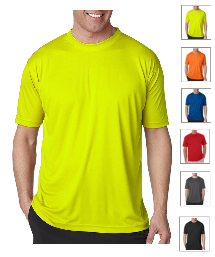 Aero Tech BIG Men's Classic T-Shirt - wicking Polyester Stays Cool and Dry Questions & Answers