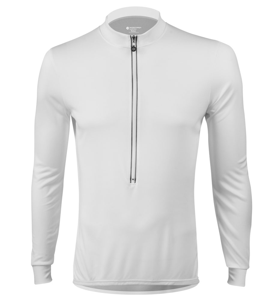 What is the neck size, sleeve length and backside body length for an xl men's long sleeve jersey?