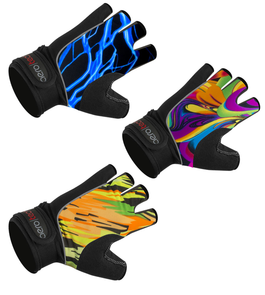 Wild Print Fingerless Gloves | Gel Padded Palms | Cycling, Lifting, Rowing Questions & Answers