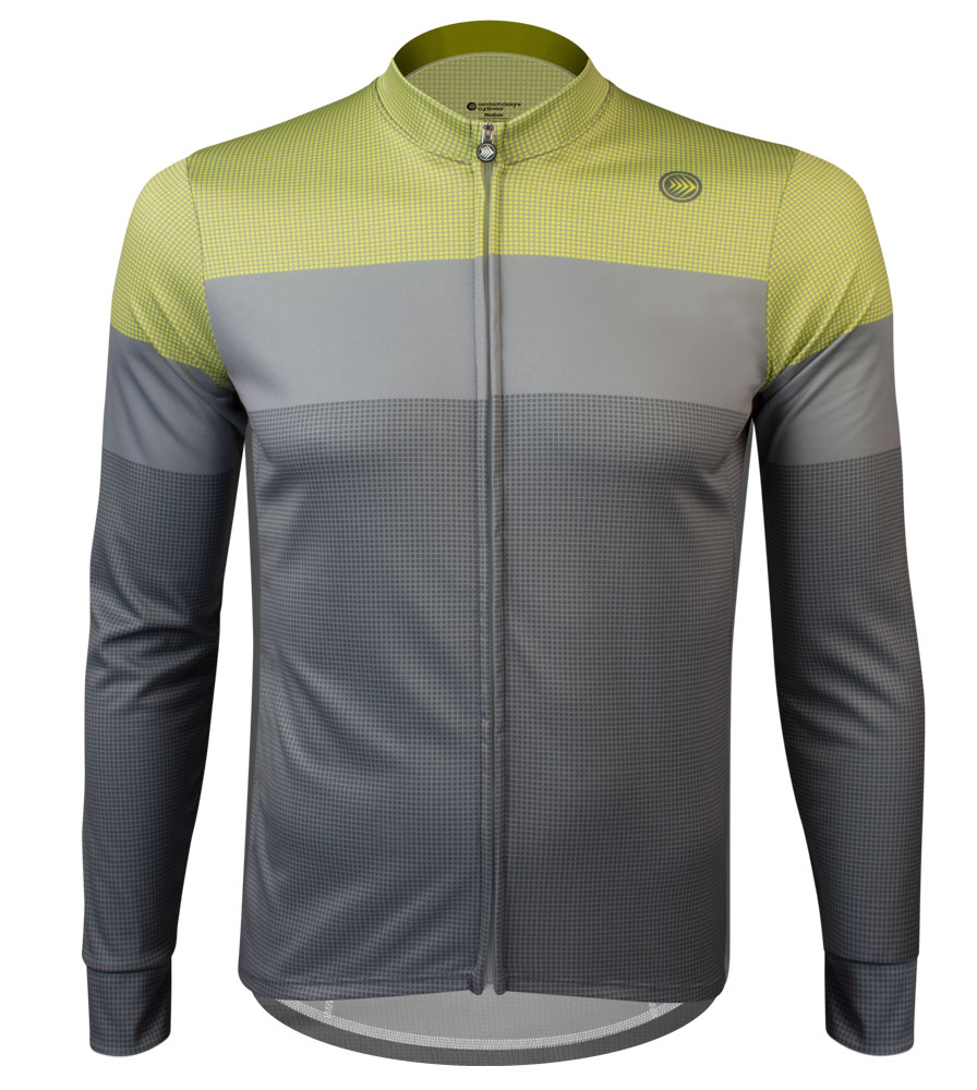 How long is the Aero Tech Men's Zenith Long Sleeve Cycling Jersey  in the front in a 3 Xl size ?