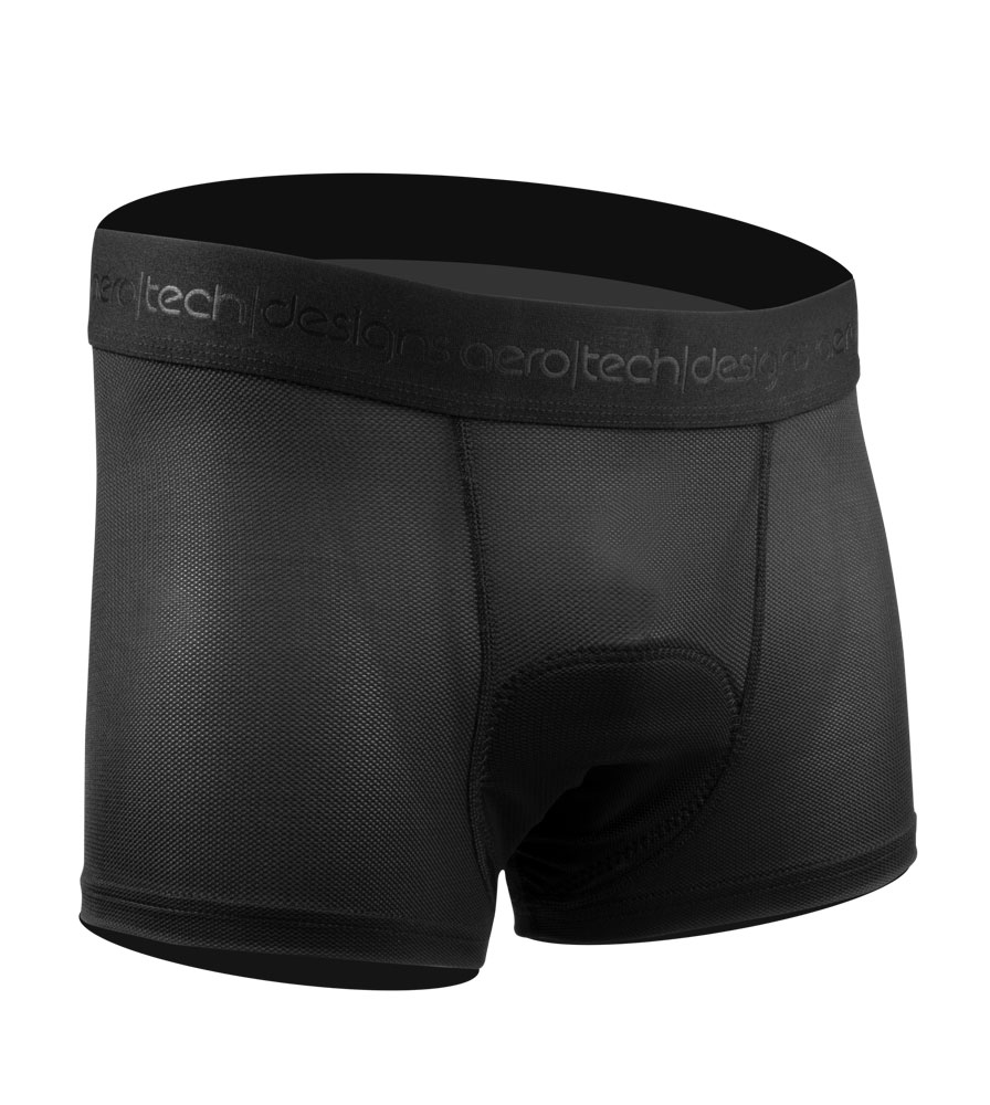 Men's Stretch Mesh Shorty 3" Inseam Cycling Liner | Black Mesh Padded Underwear Questions & Answers