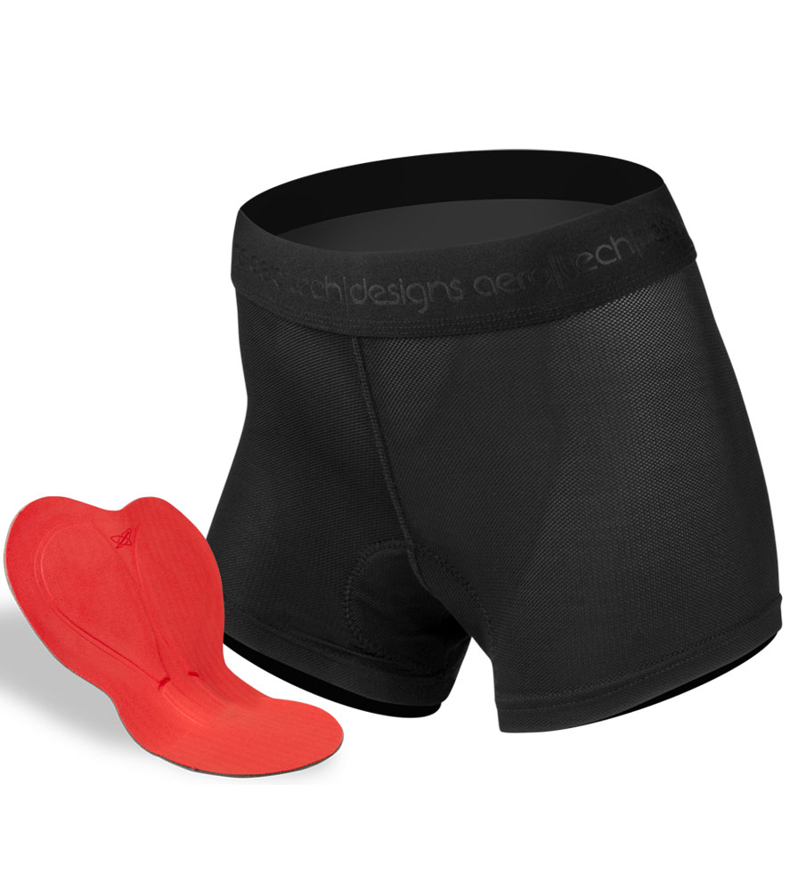 Women's Shorty Padded Liner | 3" Inseam Black Mesh Cycling Underwear Questions & Answers