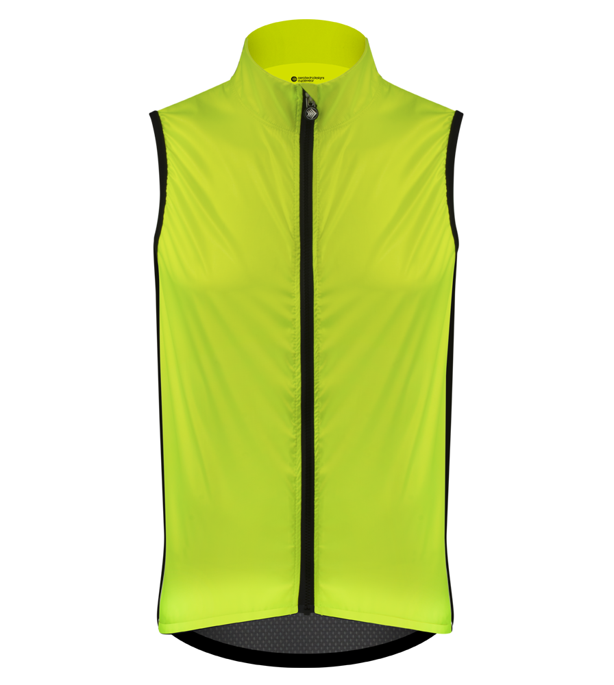 Do you have a version where the back is yellow and not black?  Many of us ride upright these days, not bent over.