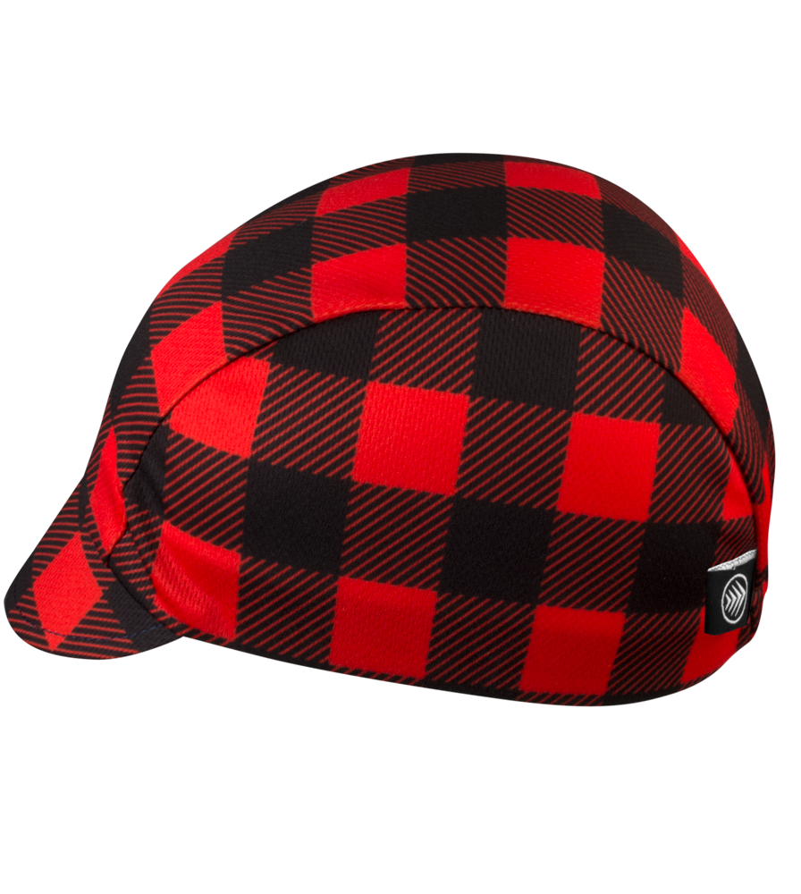 Aero Tech Rush Cycling Caps - Red Plaid - Made in USA Questions & Answers